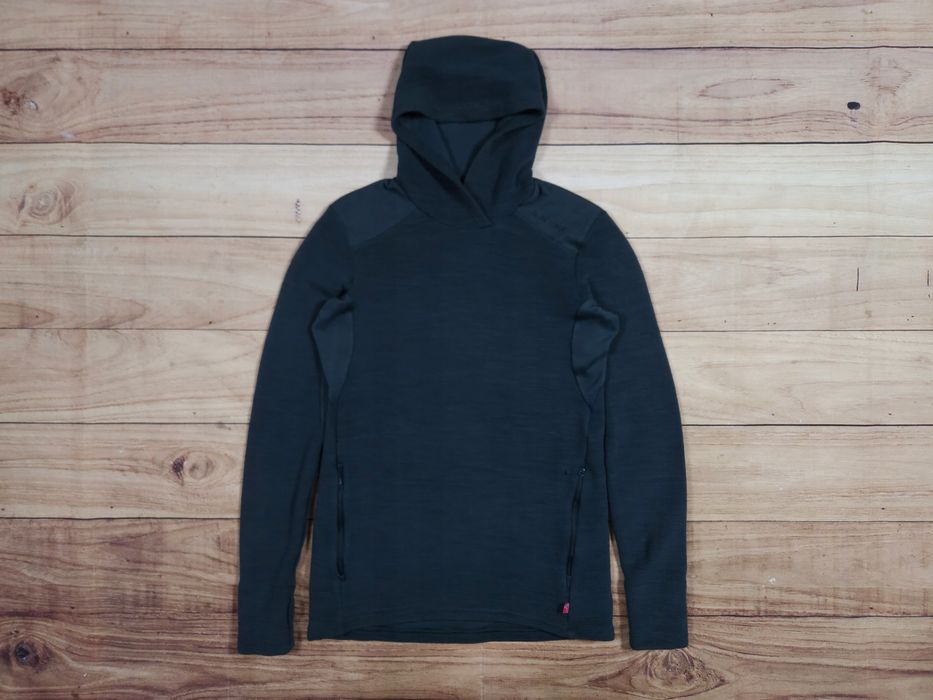 ACLIMA Bluza Damska z Kapturem Wełna Merino Logo r. M