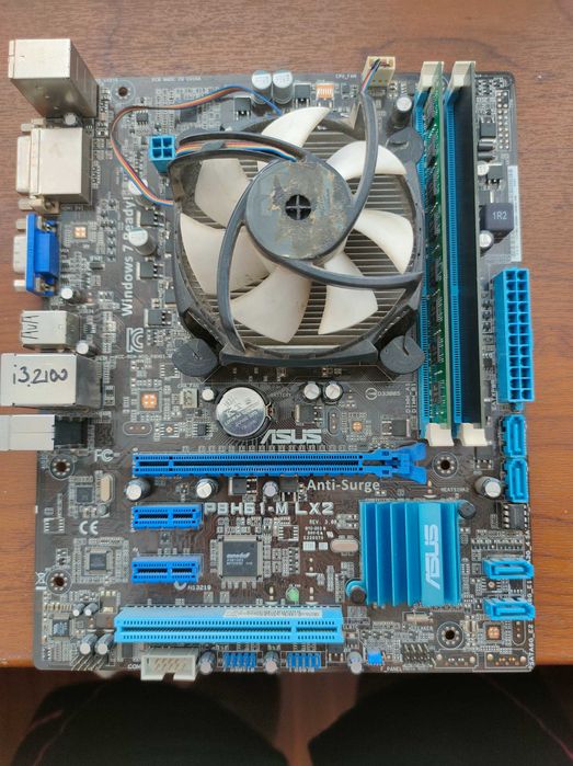 Материнська плата Asus P8H61-M LX2 + i3-2100 + 2X4Gb DDR3