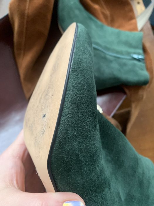 Жіночи замшеві черевики/ботинки