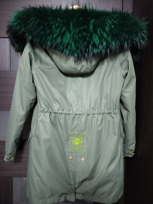 Парка з натуральним хутром, р. XS-S