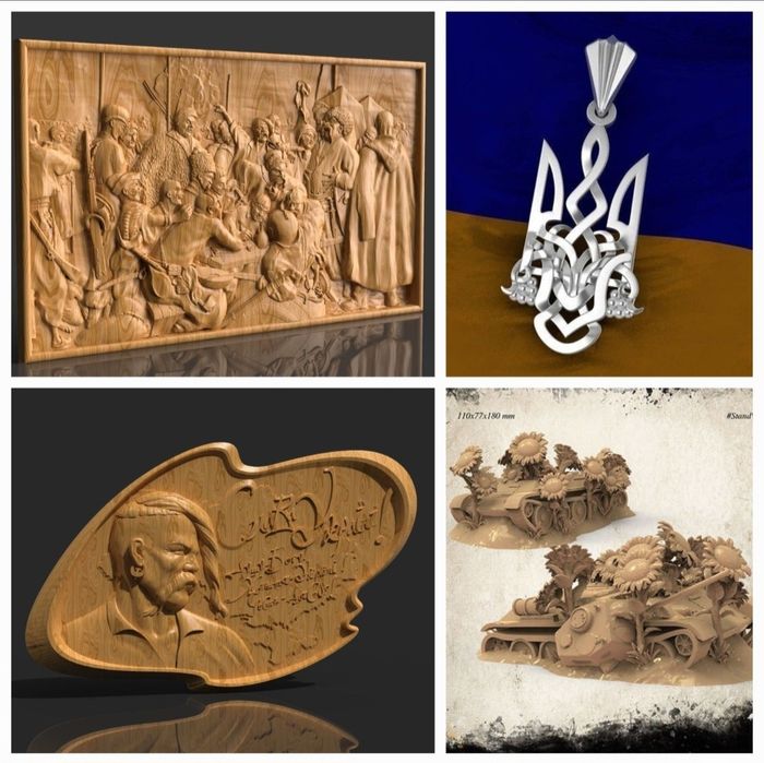 3Д моделі для ЧПУ та 3D принтерів Україна 3D stl model for CNC and 3D printer Корабль иди на