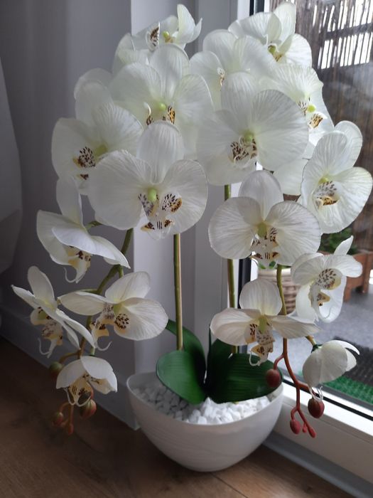 Storczyk sztuczny satynowy jak żywy