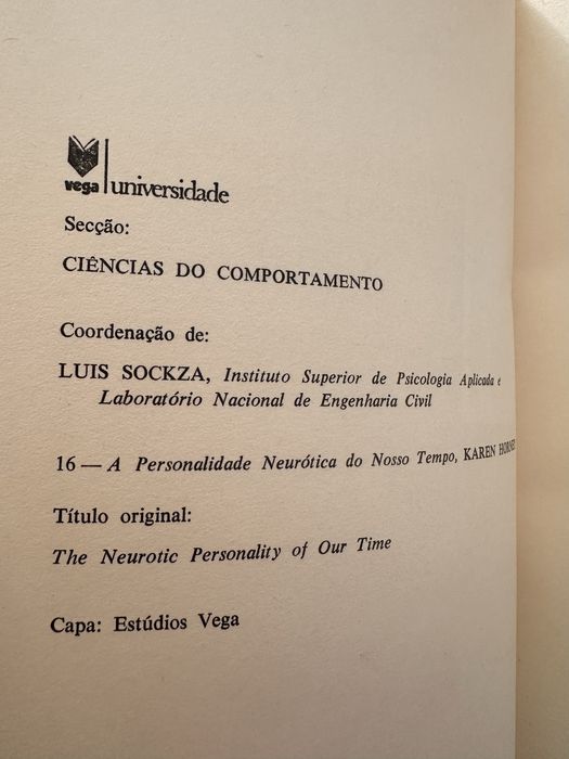 Livro a personalidade neurotica do nosso tempo