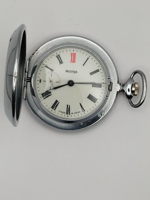 Zegarek mechaniczny kieszonkowy Mołnia
