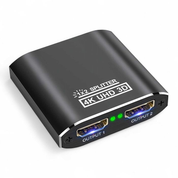 HDMI Splitter 4K, Techole Aluminium Automatyczny rozdzielacz HDMI 047