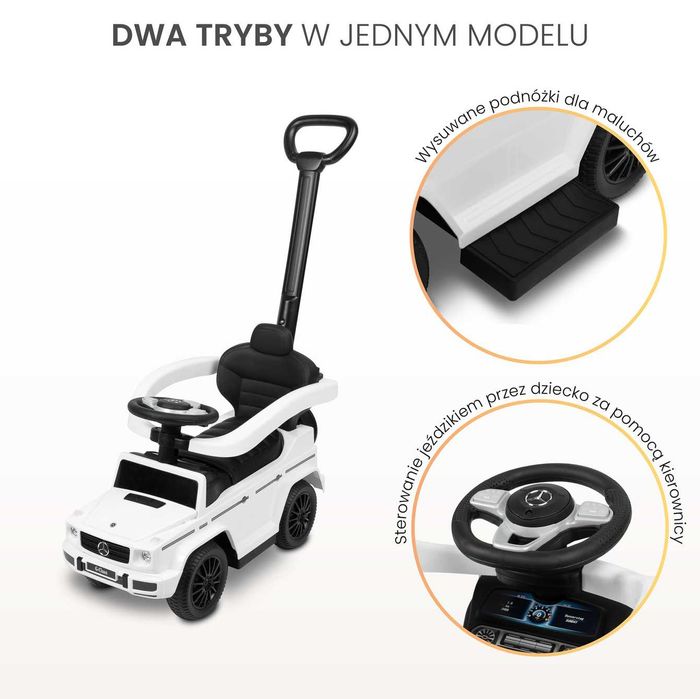 JEŹDZIK MERCEDES G350 Pojazd dla dziecka pchacz Autko auto samochód