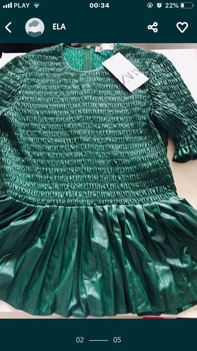 Zara -promocja -nowa  piękna bluzka roz S
