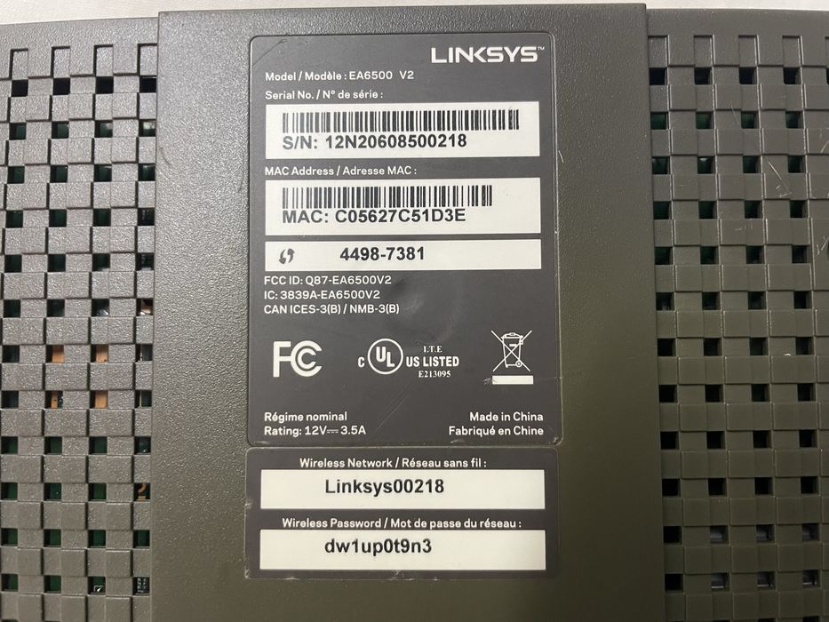 Linksys EA6500 v2