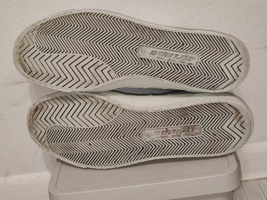 Кеди DUNLOP 45р білі текстильні