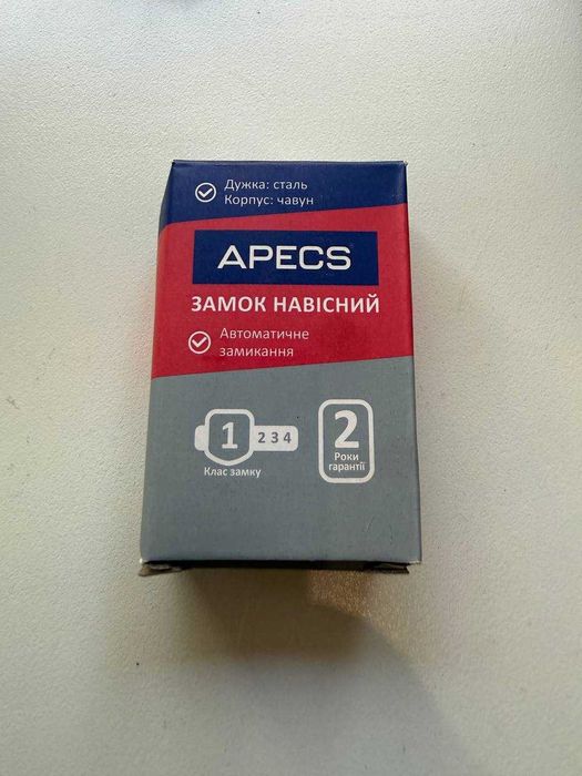 Замок навісний Apecs PD-03- 40 НОВИЙ в упаковці + 3 ключи