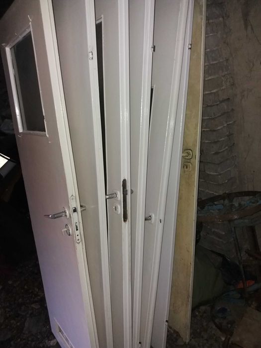 Drzwi wewnetrzne białe PRL