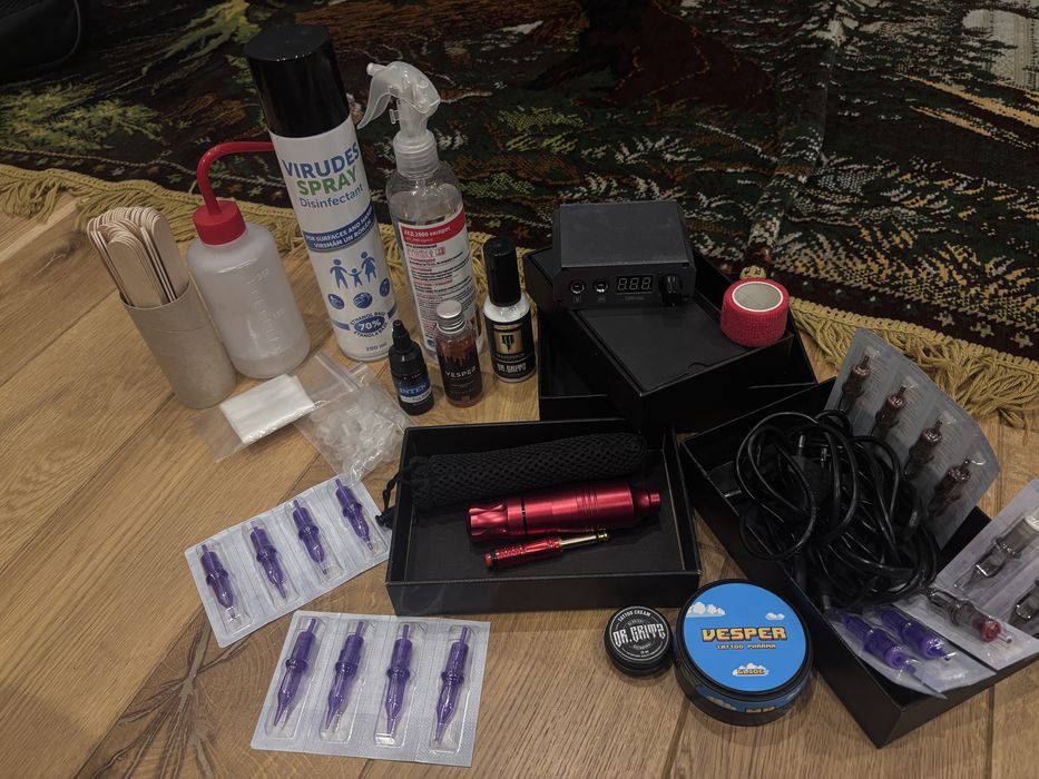 Тату Машинка, все для татуювання!! Продаю одним набором, нове!