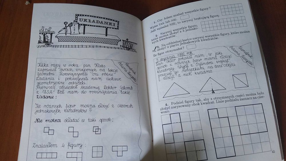 Matematyka z plusem 4 figury geometryczne zeszyt ćwiczeń Zarzycki GWO
