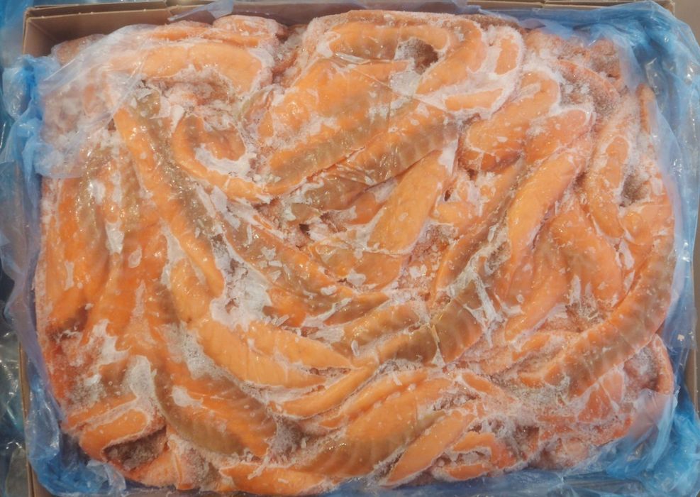 Обрезь, спинки лосося.