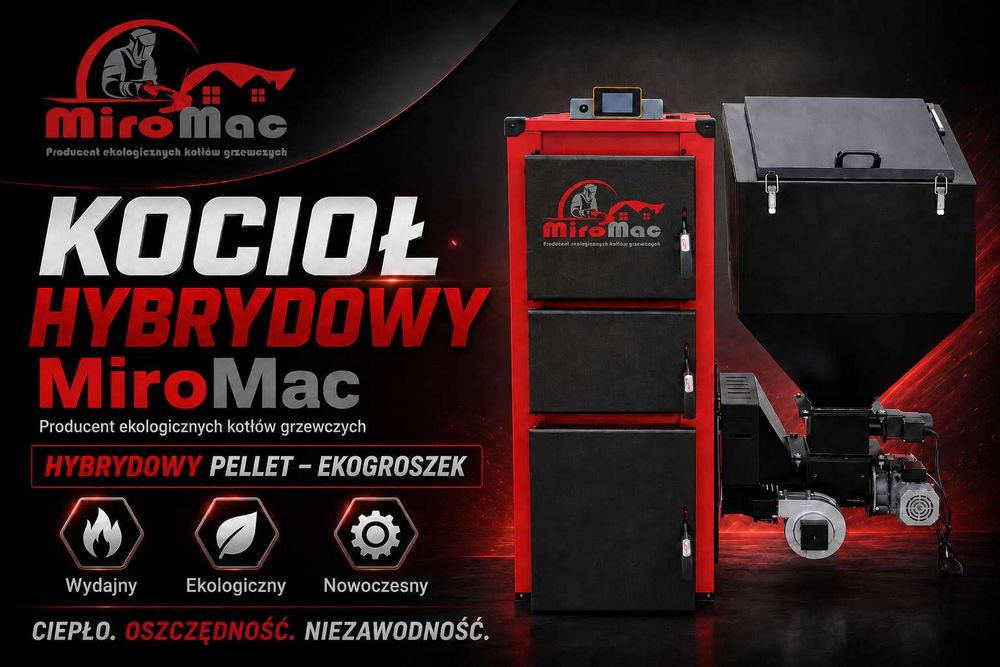 Piec na pellet  ekogroszek owies drewno kocioł kotły 24kW 5 klasa