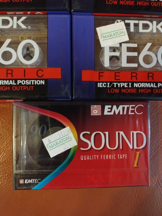 Kasety magnetofonowe nowe czyste