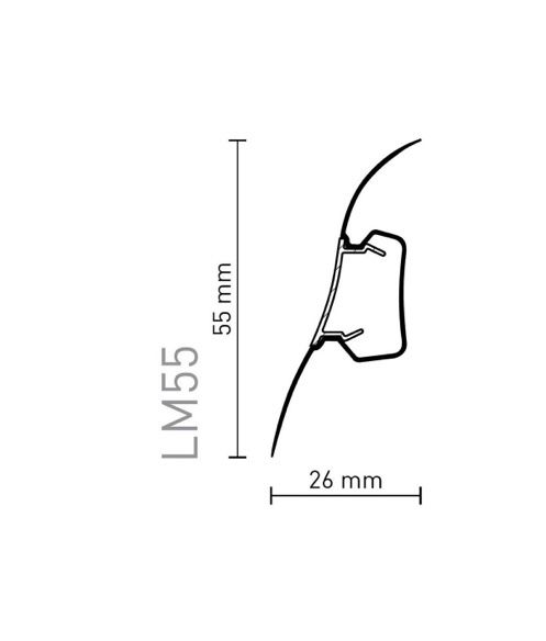 NOWE 2 x listwa przypodłogowa Arbiton LM 55 dąb almelo