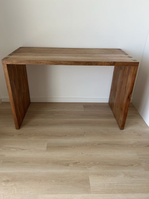 Mesa de madeira maciça 120x80cm