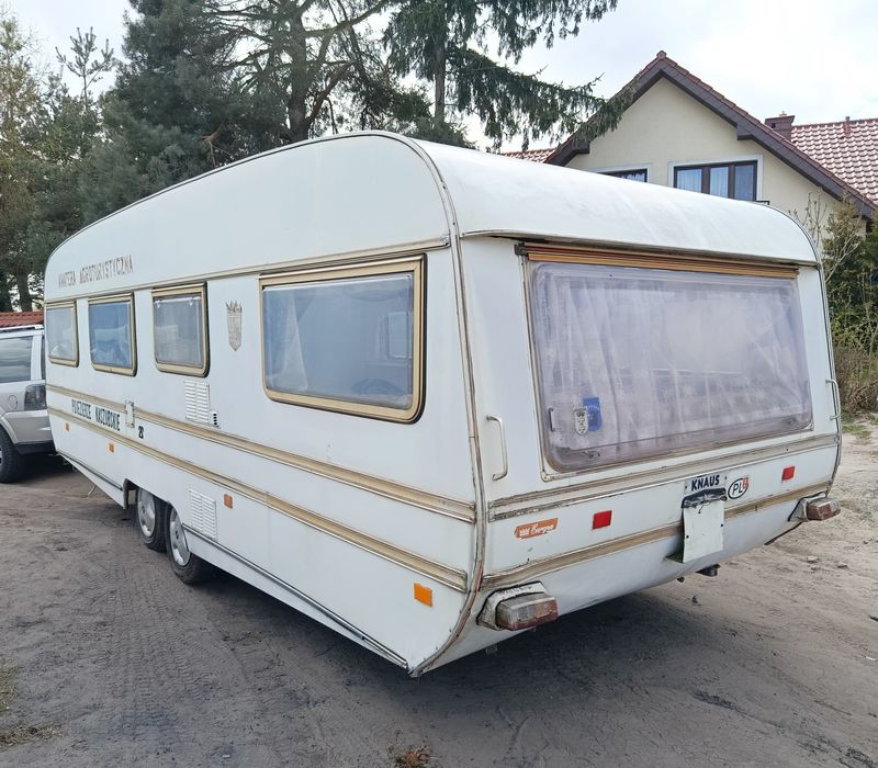 DUŻA Kempingowa 660cmx238cm dwa salony domek schowek magazyn TRANSPORT