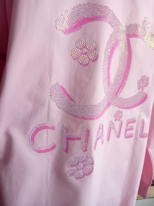 Koszula damska różowa Chanel, YSL