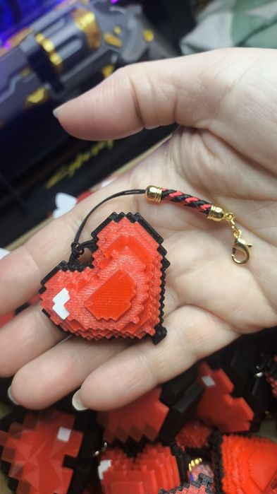 Breloki walentynkowe 3D Minecraft | 14 lutego | Prezent na Walentynki