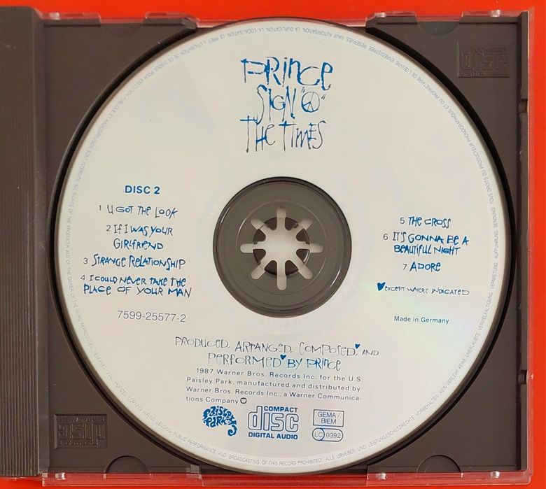 Duplo CD Sign O' The Times - PRINCE