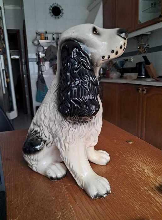 Cocker  Spaniel em faiança. Grande