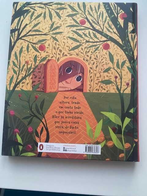 Livro infantil "As aventuras de Alice no País das Maravilhas" (novo)