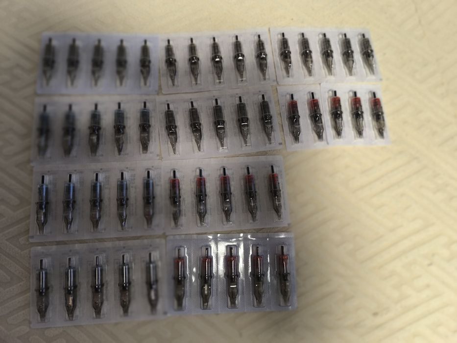 Agulhas profissionais do cartucho da tatuagem