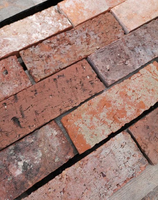 Płytki ze starej cegły, Retro lico, cegła cięta, Bytomskie Cegiełki