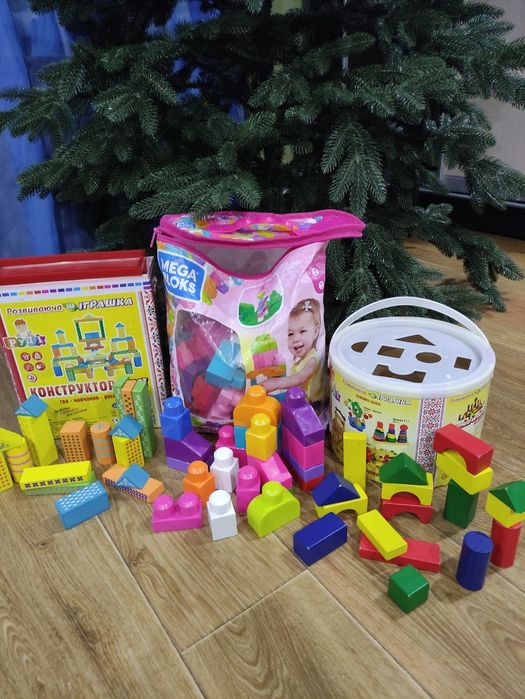 эко конструктор/сортер ,LEGO duplo, Mega Bloks Fisher price