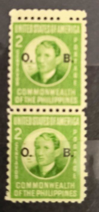 Znaczki pocztowe - Filipiny 1941 - przedwojenen - znani ludzie