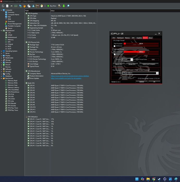 Процесор AMD Ryzen 7500f tray гарантія