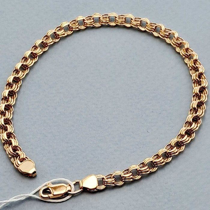 ‼ Золотой браслет 4,23 гр 20 см Золотий браслет Золото 585 проба