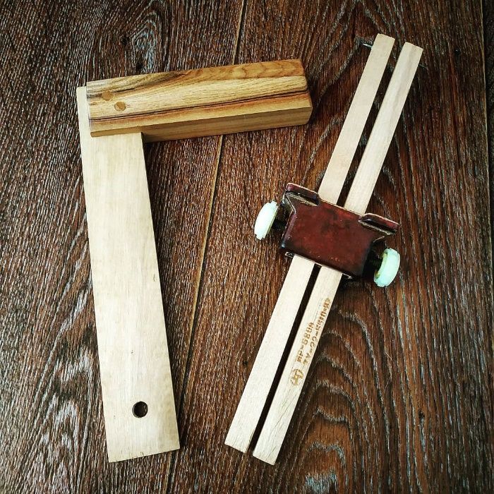 Новый деревянный столярный поверочный угольник производства СССР.