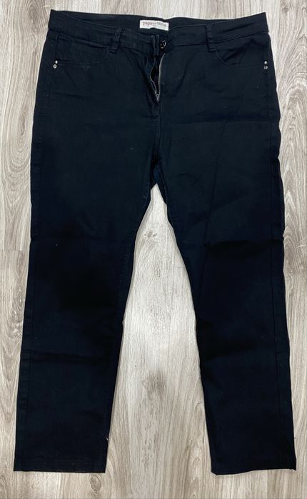 Czarne spodnie jeansy dżinsy papaya 16 xxl 7/8