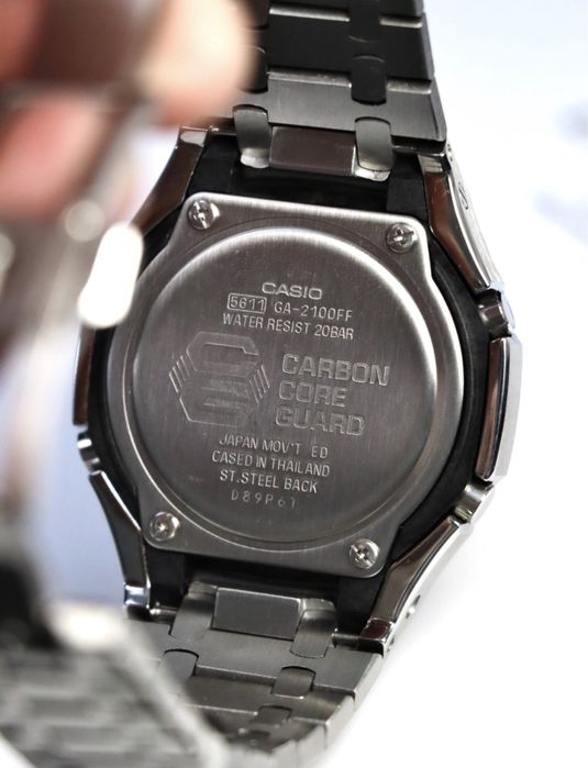 Casio GA 2100 custom годинник Оригінал металевий корпус , кастом часы