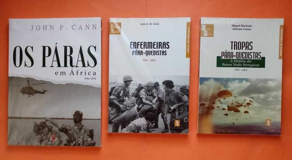 LOTE DE 12 LIVROS DE PÁRA-QUEDISTAS - Diversos preços