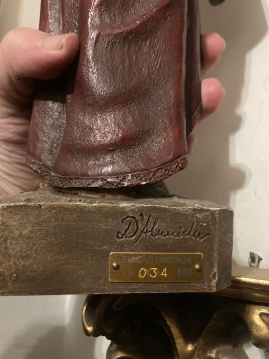 Santo António escultura com suporte