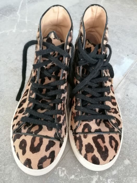 Wysokie trampki od Charlotte Olimpia Leopard Print rozmiar 37