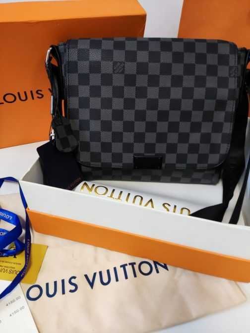 LOUIS VUITTON męska torba Listonoszka, skóra, Francja