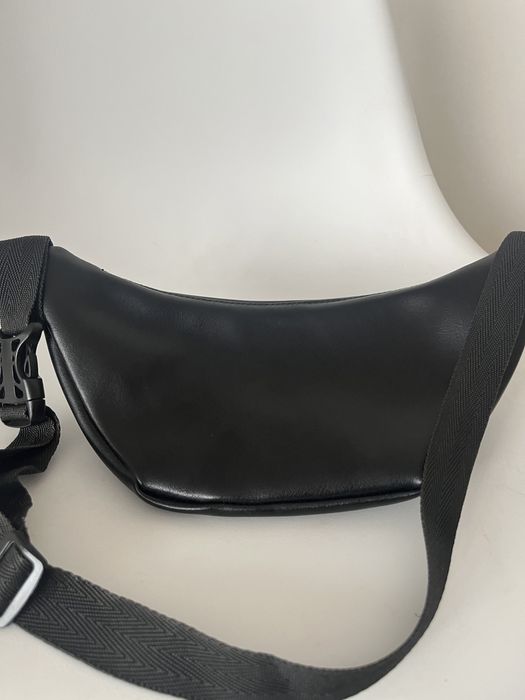 Бананка/сумка чорна, еко-шкіра