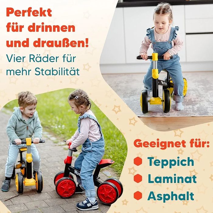 Dziecięcy rowerek biegowy Rotfux od 1 roku