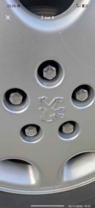 Jantes Peugeot sem pneus