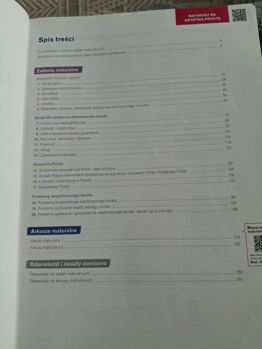 Zbiór zadań maturalnych geografia