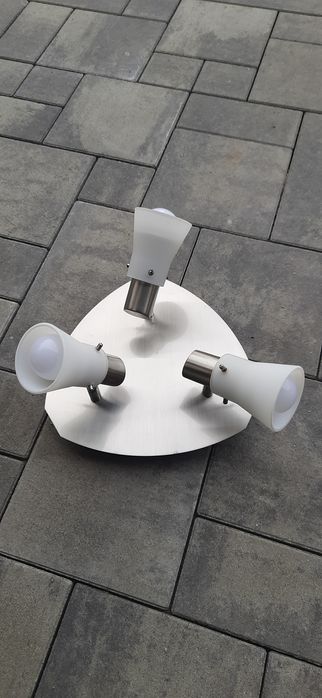 Lampa sufitowa metal satyna