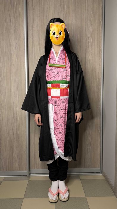 Косплей, наряд та перука Незуко з аніме Клинок, який знищує демонів