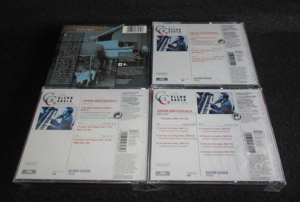 Colecção de CDs Glenn Gould Música Clássica Bach