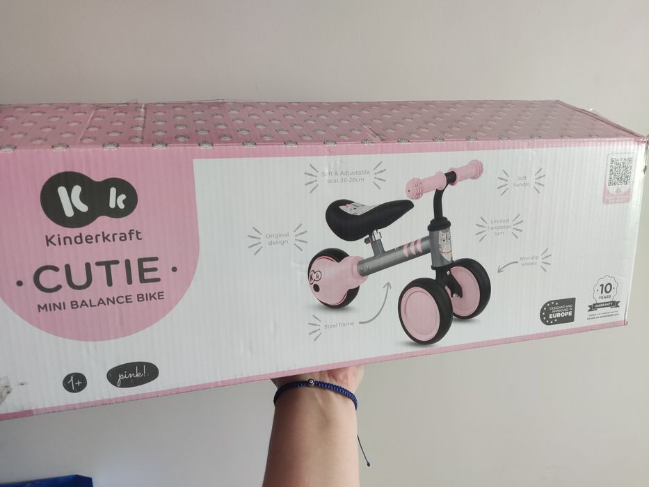 Rowerek biegowy kotek dla dziewczynki