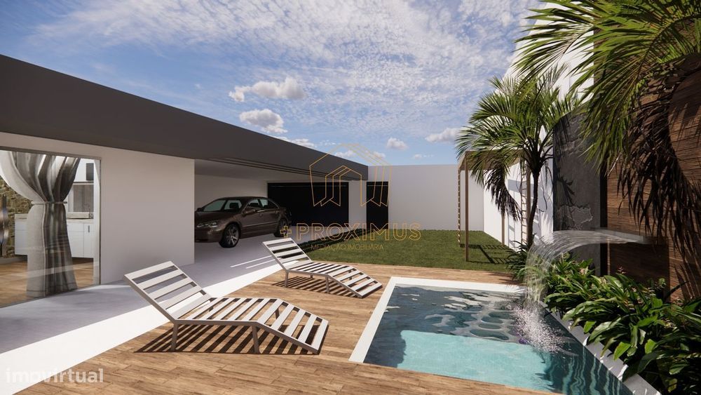 Moradia T3 c/ piscina e garagem